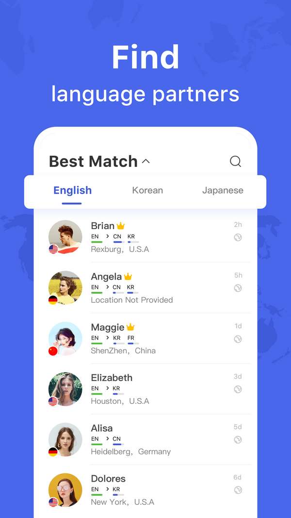دانلود HelloTalk — Chat, Speak & Learn Foreign Languages برنامه آموزش زبان