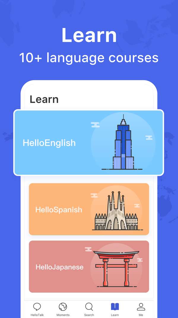 دانلود HelloTalk — Chat, Speak & Learn Foreign Languages برنامه آموزش زبان