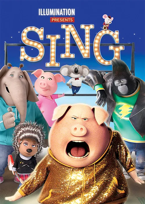 دانلود انیمیشن آواز دوبله فارسی Sing 2016