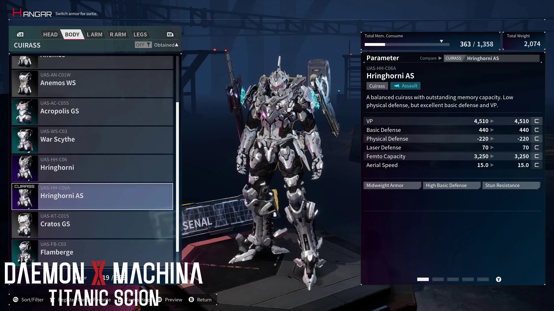 بازی Daemon X Machina Titanic Scion pc